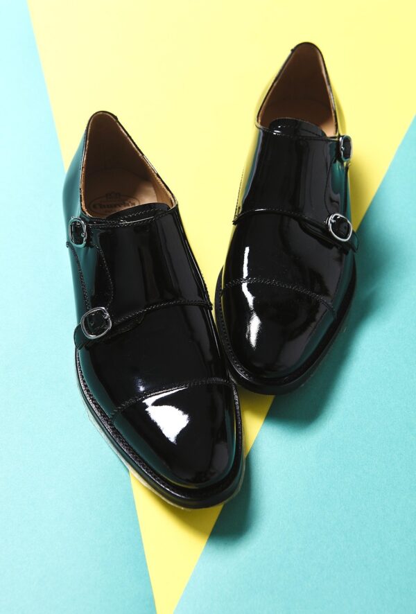 Leather black shoes