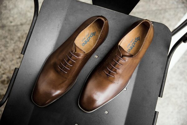 Chococharm brown leather shoes
